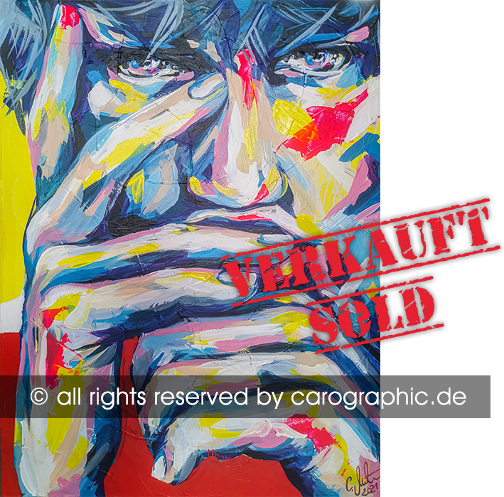 Original, art, carographic, paintings, malerei, Carolyn Mielke, artwork, emotion artwork face, emotions, angry face, frauen gemaelde, bunte Gesichter, popart, artist, pop art, Gemälde, big, canvas, Leinwand, acrylic painting, gesichter, portraits